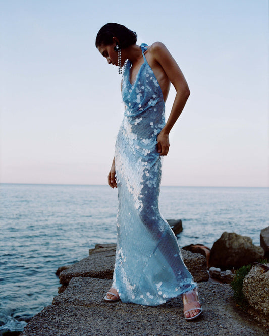 Celeste Sequin Evening Gown