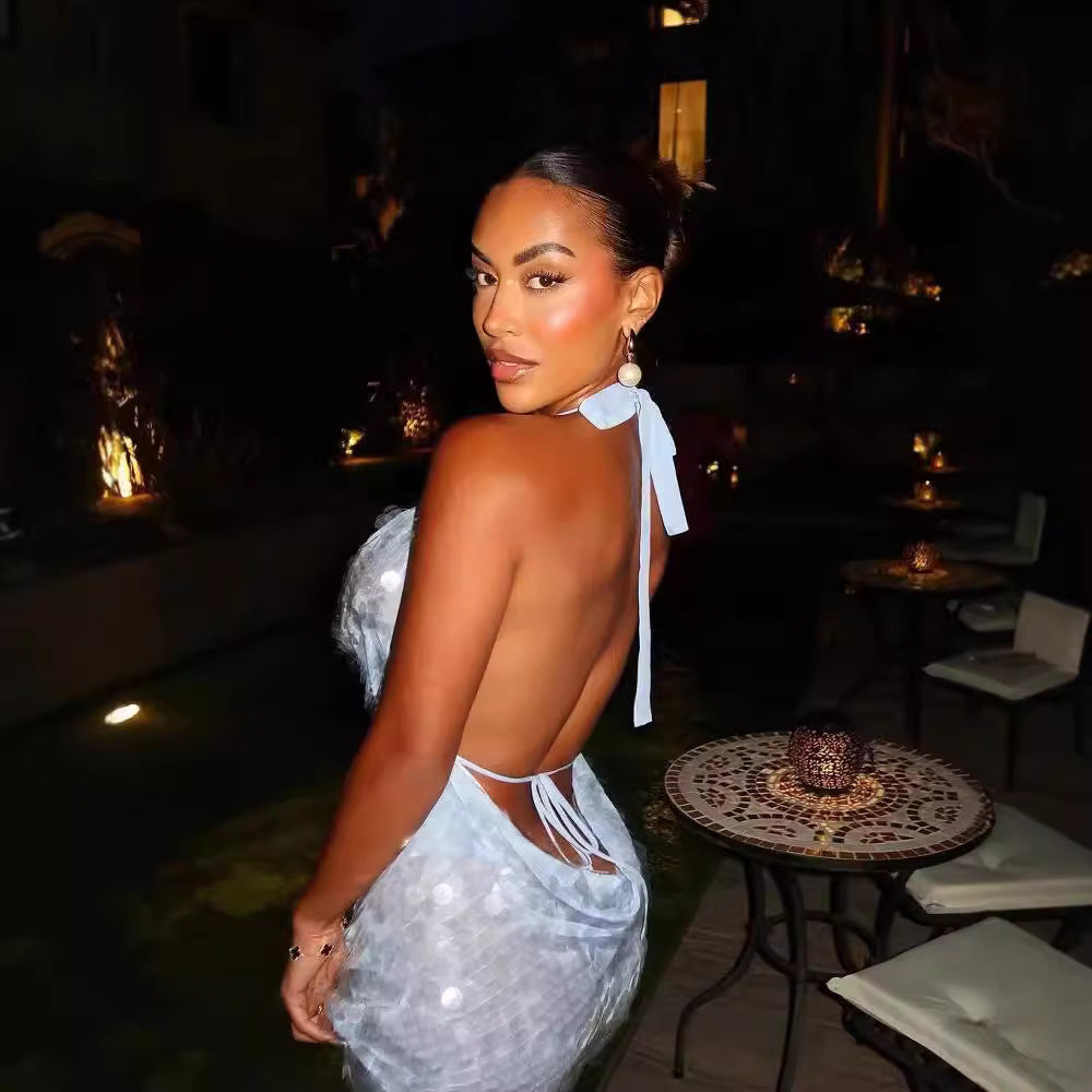 Celeste Sequin Evening Gown