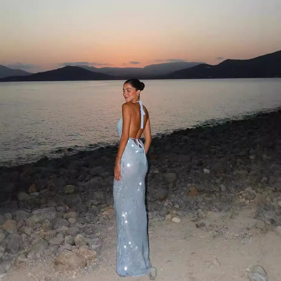 Celeste Sequin Evening Gown