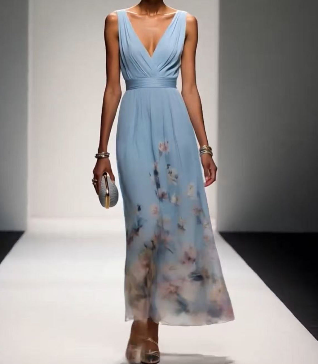 Evening Gown Floral Dress