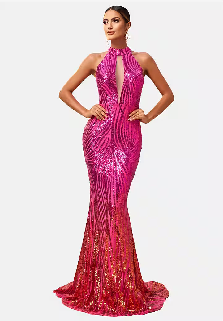 Fuchsia Radiance Gown