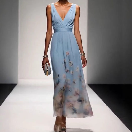 Evening Gown Floral Dress
