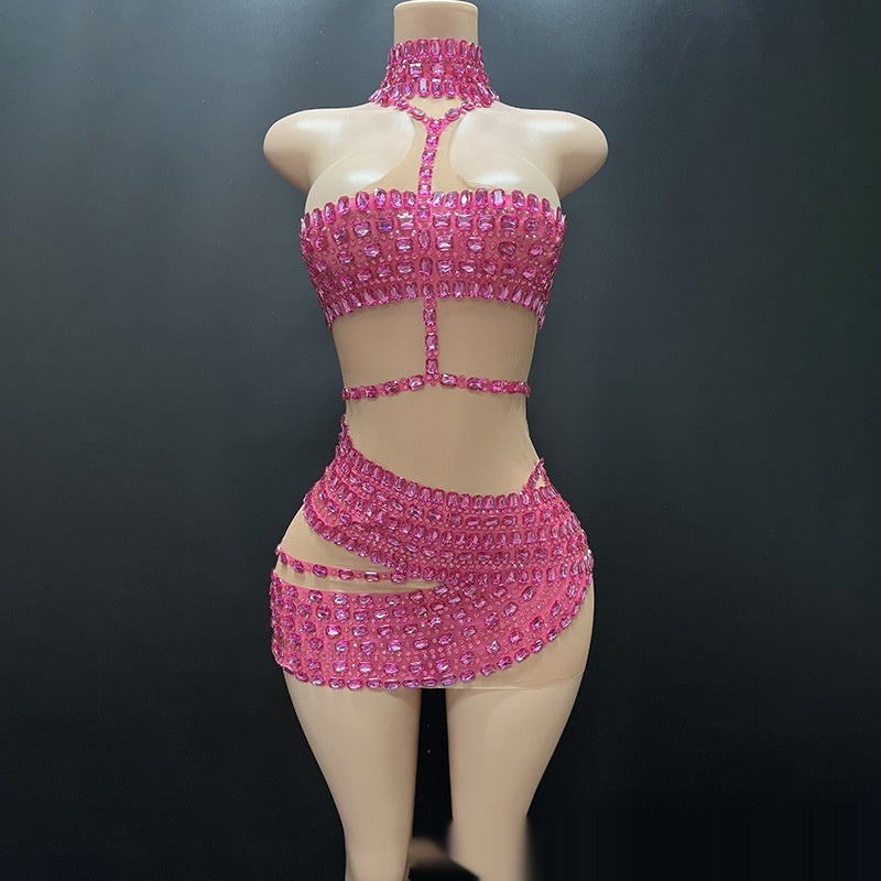 High-end Rhinestone Luxury Dress