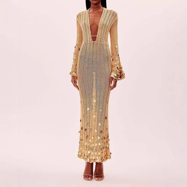 Golden Siren Sequin Gown