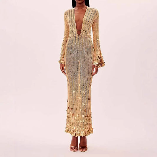 Golden Siren Sequin Gown