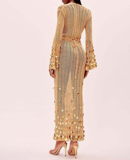 Golden Siren Sequin Gown