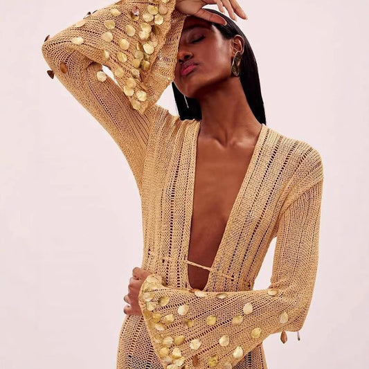 Golden Siren Sequin Gown