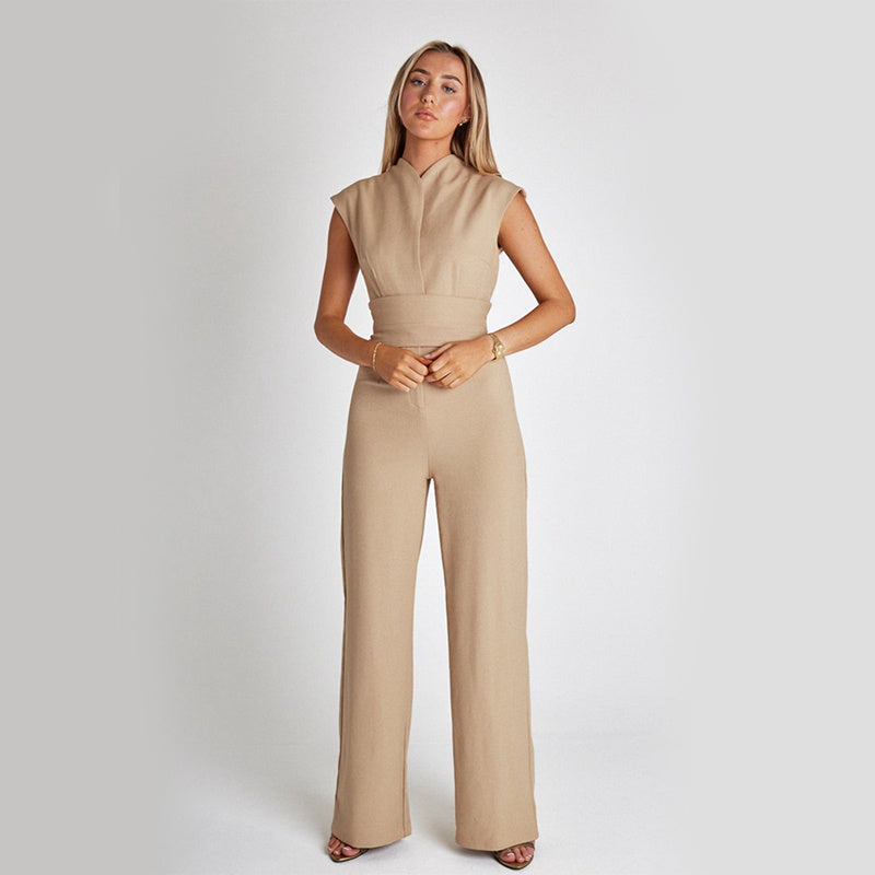 Elegant Jumpsuit with Waist Belt