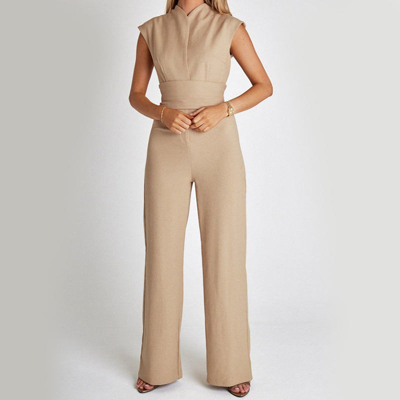 Elegant Jumpsuit with Waist Belt