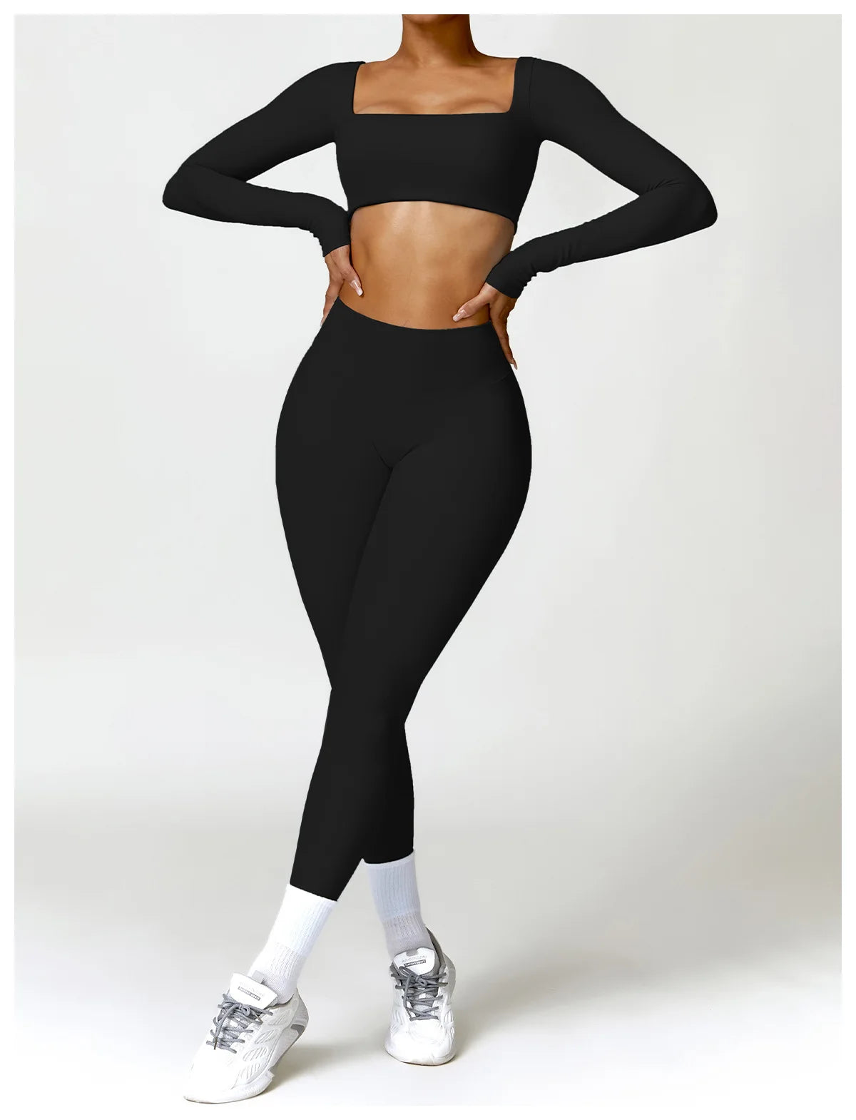 Pilates Dream: Long Sleeve Crop Top