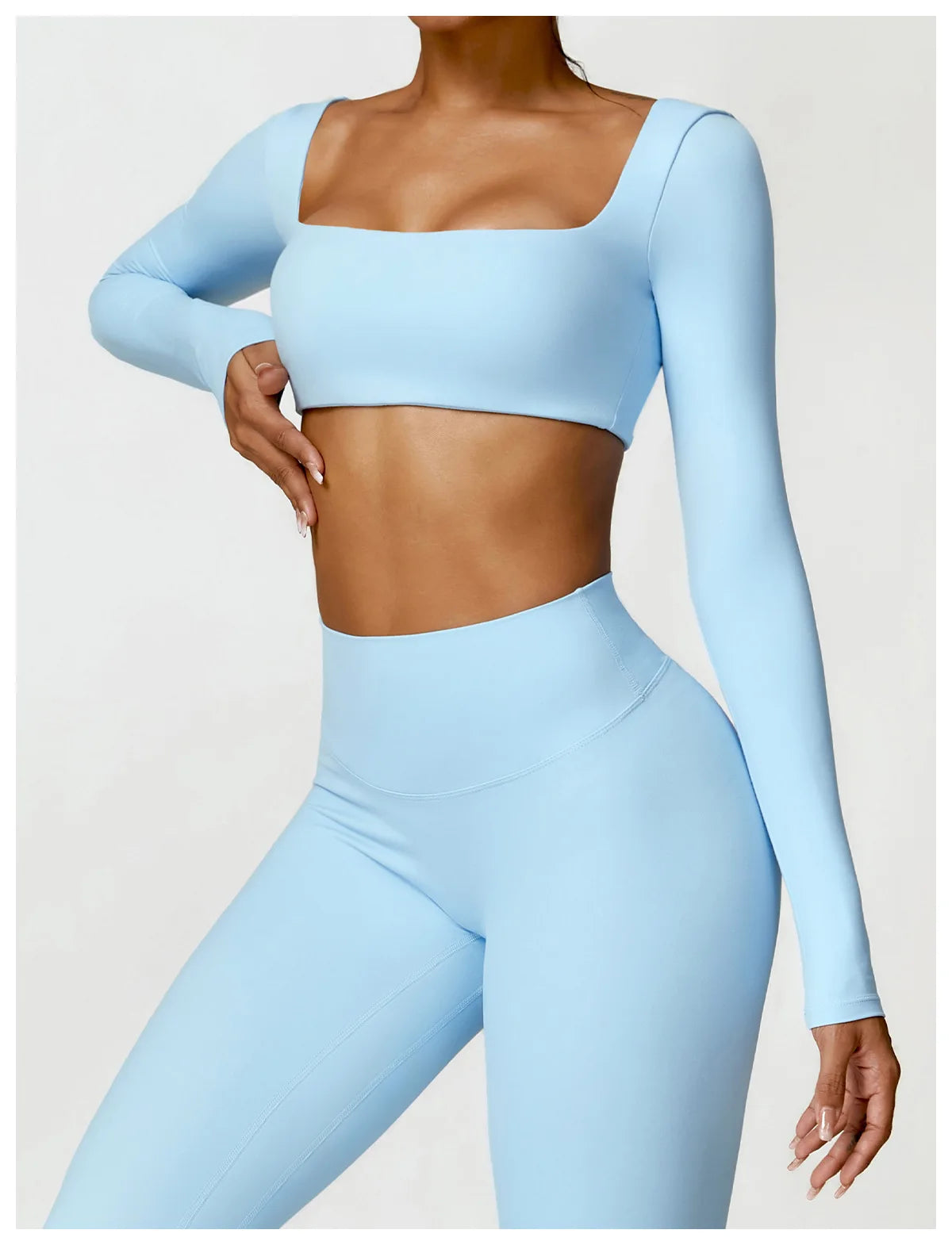 Pilates Dream: Long Sleeve Crop Top