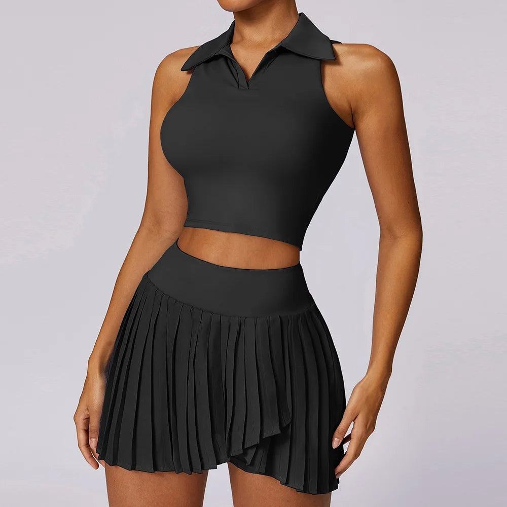 Yoga - Tennis Set -  Skirt with pants and pockets