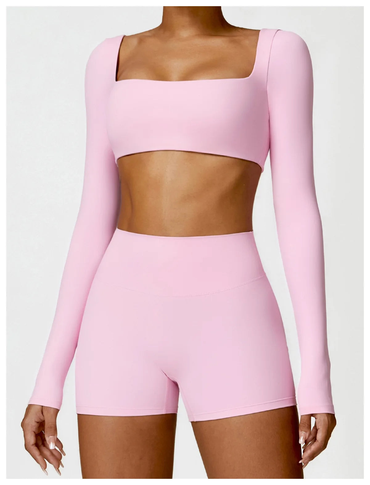 Pilates Dream: Long Sleeve Crop Top