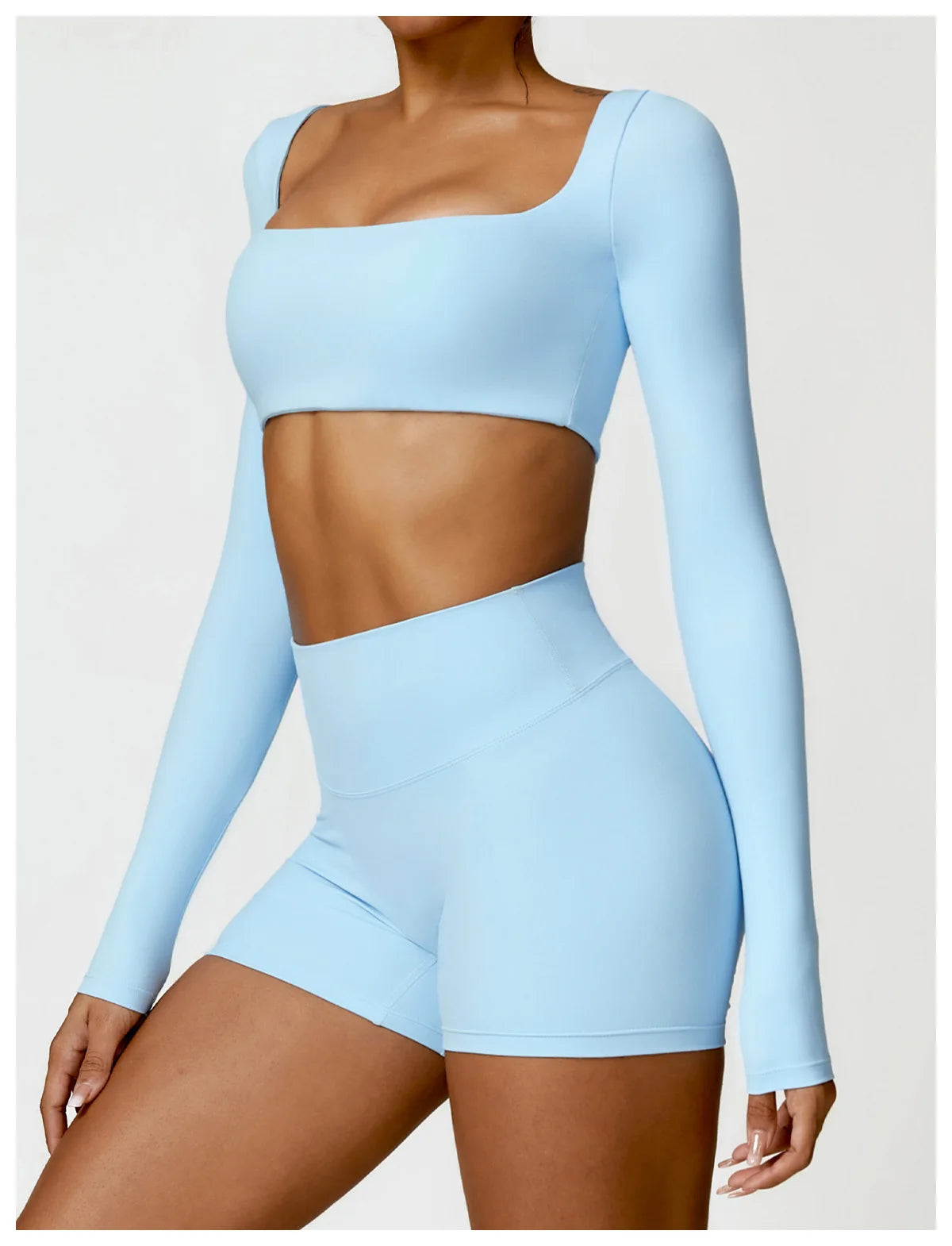 Pilates Dream: Long Sleeve Crop Top
