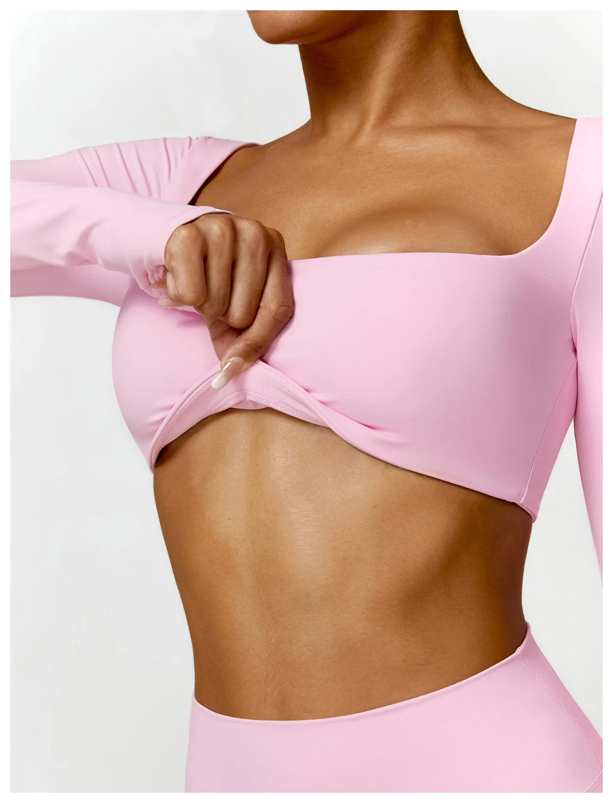 Pilates Dream: Long Sleeve Crop Top