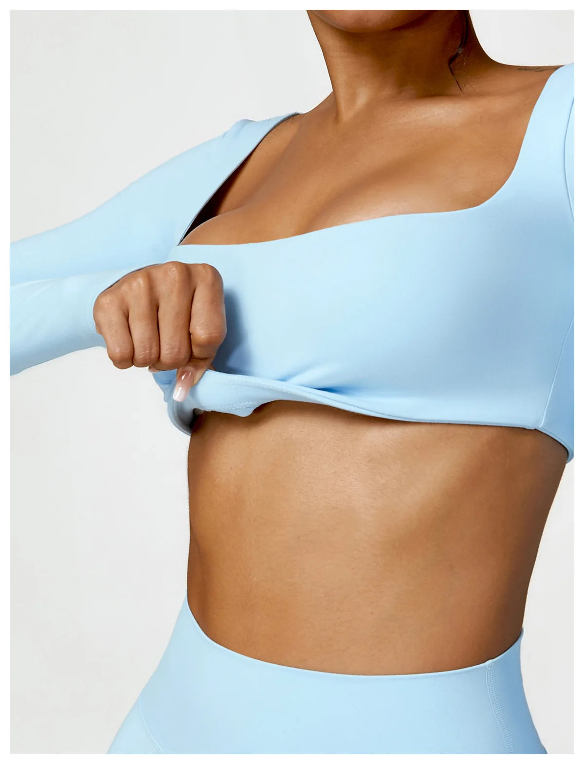 Pilates Dream: Long Sleeve Crop Top