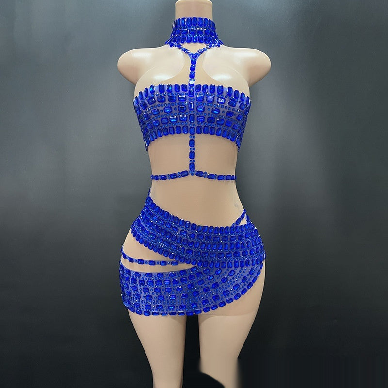 High-end Rhinestone Luxury Dress