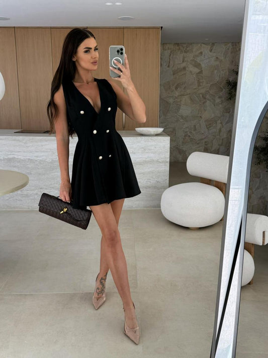 Midnight Elegance Business Dress